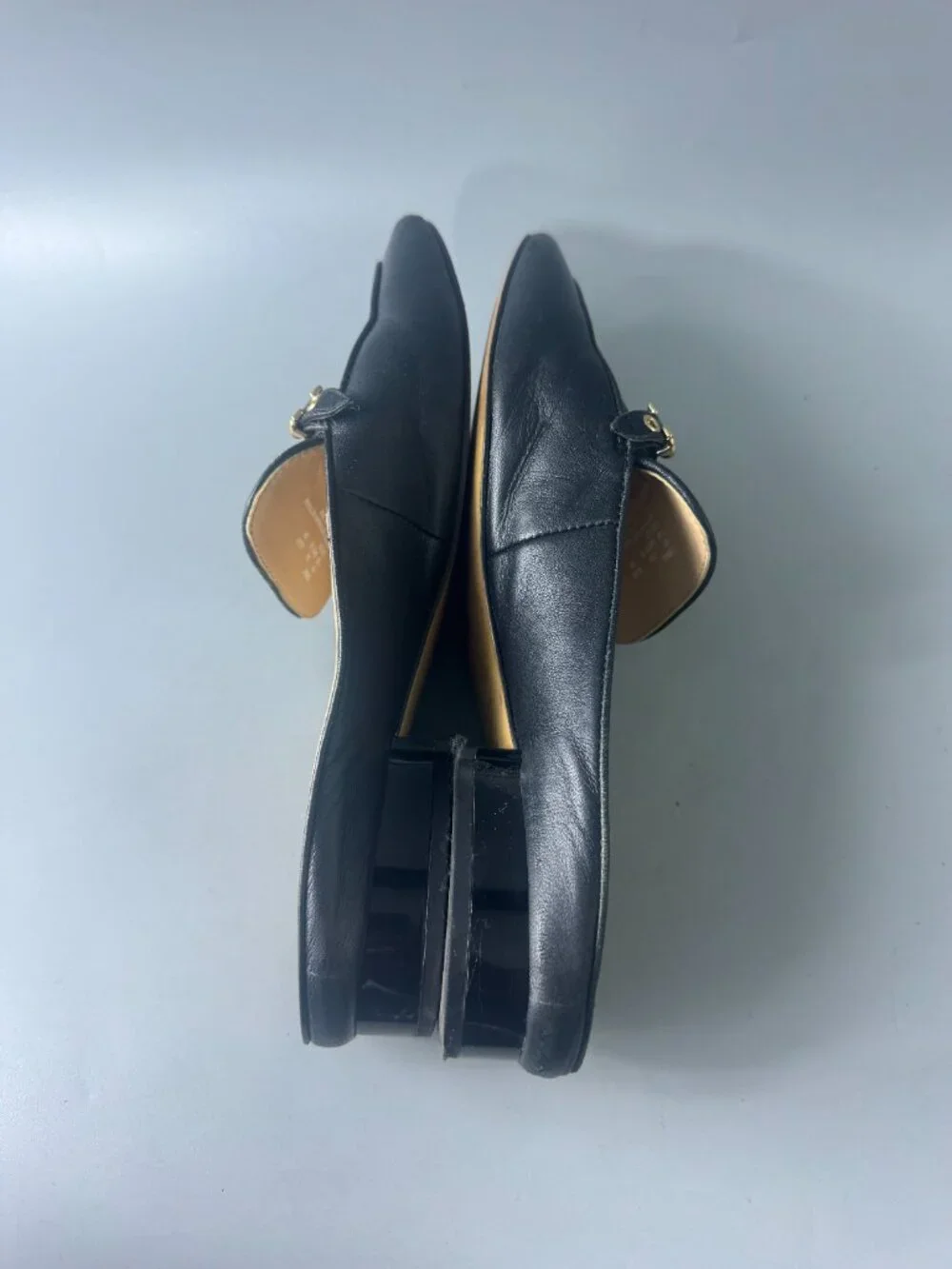 Authentic Coach Irene Black Leather Mule, Size 7.5 B